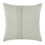 Back view showing hidden center seam and envelope closure on light sage sham