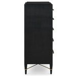 Product Image 3 for Verona Black Five-Drawer Chest from Currey & Company