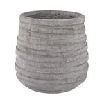 Product Image 1 for Barn Gray Corrugated Pot from Elk Home