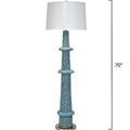 Rowan Floor Lamp with dimension graphics showing 70 inches tall and 17.5 inches wide