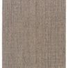 Handwoven Vidalia area rug in heathered brown, taupe, and cream with ridged weave texture