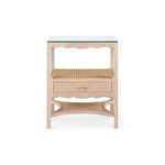 Product Image 2 for Arianna Lacquered 1-Drawer Side Table with Glass Top from Villa & House