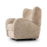 Product Image 11 for Amelie Beige Shearling Swivel Recliner from Four Hands