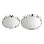 Product Image 1 for Set Of 2 Mirrored Ring Tray from Elk Home