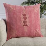 Shazi Tribal Pink/ Tan Throw Pillow 24 inch image 4