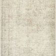 Margot Dusty Sage Machine Woven Rug with subtle vintage style pattern in muted sage and beige tones