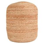 Product Image 1 for Louis Round Natural Pouf from Classic Home Furnishings