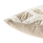Product Image 4 for Mavise Cream/ White Geometric Throw Pillow 22 inch by Nikki Chu from Jaipur 