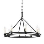 Product Image 1 for Sutton Textured Black 8-Light Exterior Chandelier from Troy Lighting