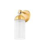Product Image 1 for Emory 1-Light Modern Aged Brass & Glass Wall Sconce from Mitzi