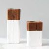Product Image 3 for White Mod Candle Pillar, Set Of 2 from etúHOME