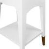Product Image 4 for Patti Tapered Leg One Drawer Side Table With Antique Brass Foot Caps from Worlds Away