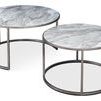 Product Image 5 for Set Of 2 Round Nesting Tables Marble Top from Sarreid Ltd.