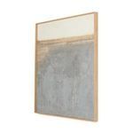 Side angled view showing depth of wooden frame and thickness of Sea Basin painting
