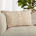 Product Image 4 for Razili Taupe/ Cream Tribal Down Lumbar Pillow from Jaipur 