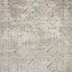Top view of full Theory Grey / Sand rug displaying complete geometric pattern with transitional design