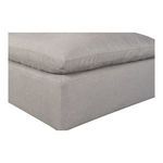 Close-up of stitching and fabric texture on Terra Condo Ottoman corner