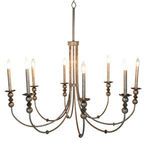 Product Image 1 for Quinci 8-Light Dark Antique-Silver Leaf Chandelier from Gabby