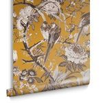 Partially unrolled Perrow Wallpaper showcasing the design’s repeat and paper smoothness