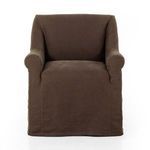 Product Image 11 for Bridges Brussels Coffee Linen Slipcover Dining Armchair from Four Hands