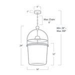 Product Image 5 for Emerson Small Black Bell Jar Pendant from Regina Andrew Design