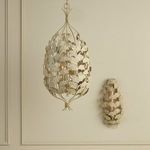 Product Image 6 for Maidenhair Cream Chandelier from Currey & Company