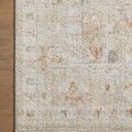 Rug corner detail emphasizing soft textured pile and subtle color variation against wood floor