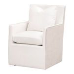Product Image 1 for Harmony White Performance Fabric Arm Chair with Casters from Essentials for Living