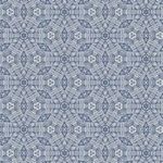 Too Deep Premium Matte Wallpaper with deep navy tone featuring a geometric concentric hexagon pattern in matte finish