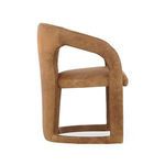 Archie Dining Chair side profile showing armrest curve and seat thickness