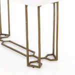 Product Image 9 for Naomi Marble Console Table Raw Brass from Four Hands