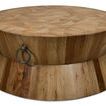 Product Image 4 for Round Tower Driftwood Drum Coffee Table  from Sarreid Ltd.