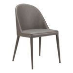 Product Image 5 for BURTON PU DINING CHAIR GREY, Set of Two from Moe's