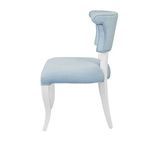 Product Image 5 for Round Back Dining Chair With Matte White Lacquer Legs Upholstered from Worlds Away