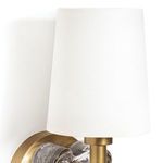 Product Image 2 for Bella Cast-Glass Flower-Base Brass Lamp Wall Sconce from Regina Andrew Design
