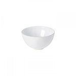 Livia Ceramic Stoneware lustrous white bowl with smooth finish, small and rounded with a stable base