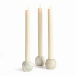 Product Image 1 for Jocelyn Marble Taper Holders, Set Of 3 from Napa Home And Garden