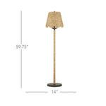 Product Image 9 for Annabelle Natural Hyacinth Floor Lamp from Currey & Company
