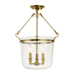 Product Image 1 for Quinton 3 Light Semi Flush from Hudson Valley