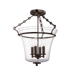 Product Image 1 for Eaton 4 Light Semi Flush from Hudson Valley