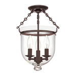 Product Image 1 for Hampton 3 Light Semi Flush from Hudson Valley