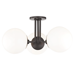 Product Image 1 for Stella 3 Light Semi Flush from Mitzi