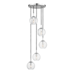 Product Image 1 for Rousseau 5 Light Pendant With Clear Glass from Hudson Valley