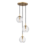 Product Image 1 for Rousseau 3 Light Pendant With Clear Glass from Hudson Valley