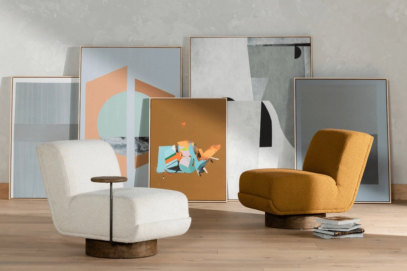 Shop stunning and stylish upholstered swivel chairs | Scout & Nimble