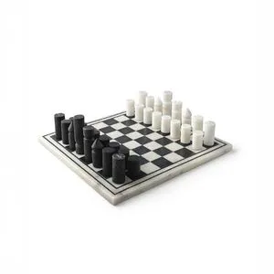 Product Image 1 for White & Black Marble Chess Set from BIDKHome