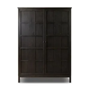 Product Image 1 for Alessio Smoked Black Veneer Cabinet from Four Hands