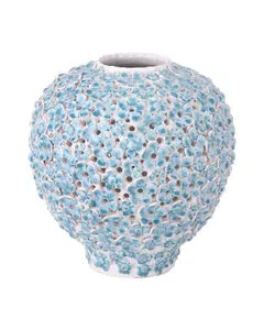 Product Image 1 for Blue Daisy Vase from Currey & Company