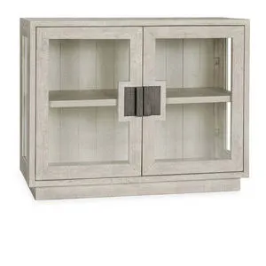 Product Image 1 for Larson Two-Door Glass Oak Cabinet from Classic Home Furnishings