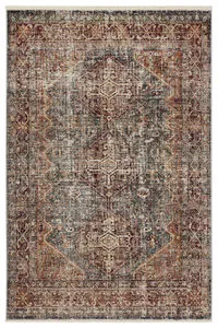Product Image 1 for Zakaria Medallion Red / Blue Rug 8' x 10'6" from Jaipur 